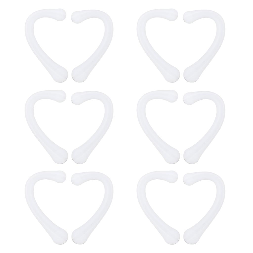 6 пар накладок на ушные ремешки, муфта для рта, защита для ушей, силиконовые ушные петли, фиксаторы для ушей для ежедневного использованияБелый