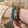 Bohemian Exotic Ethnic Style Bracelet Female Personality Stacked Bracelet Niche Exquisite Hand Jewelry Student Party Accessories