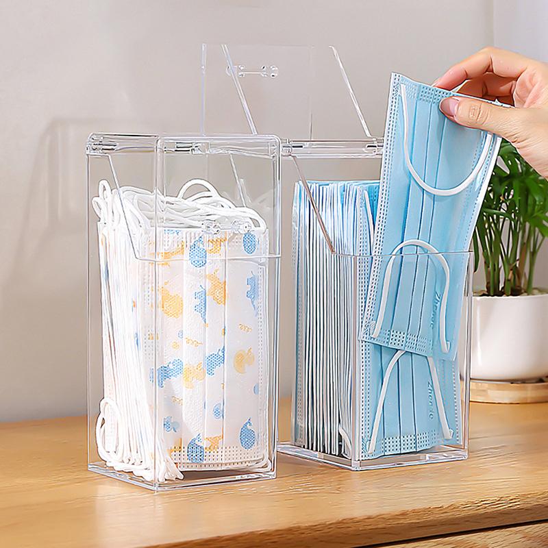 Mask Storage Box Wet Tissue Box Baby Wipe Dispenser Holder Dust-Proof Tissue Box