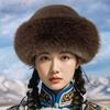 Wool Winter Hat Imitation Mink Hair Bucket Hat New Ear Protection Cap