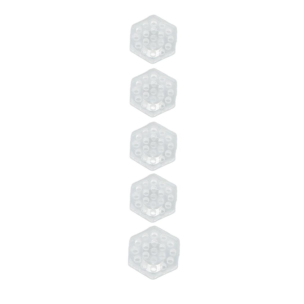 5pcs Aquarium Acrylic Coral Holder Transparent Hex Shape Safe Coral Frag Rack for Aquarium Fish