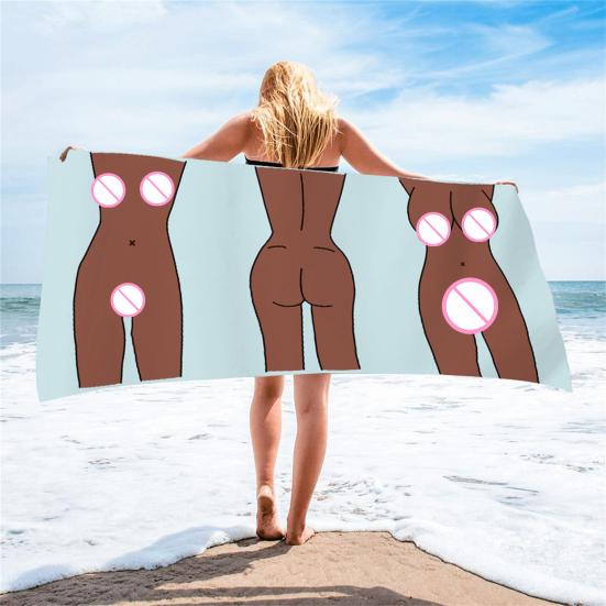 Современное банное платье Быстросохнущее и Супервпитывающее Не вызывающее аллергию Принт Комфортное Женское Мужское Банное Полотенце Обертывание Открытый CDN