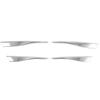 For Volkswagen Golf 8 MK8 ABS Chrome Eyelid Eyebrow Cover Fog Light Lamp Grill Frame Panel Cover Bezel Trim Styling