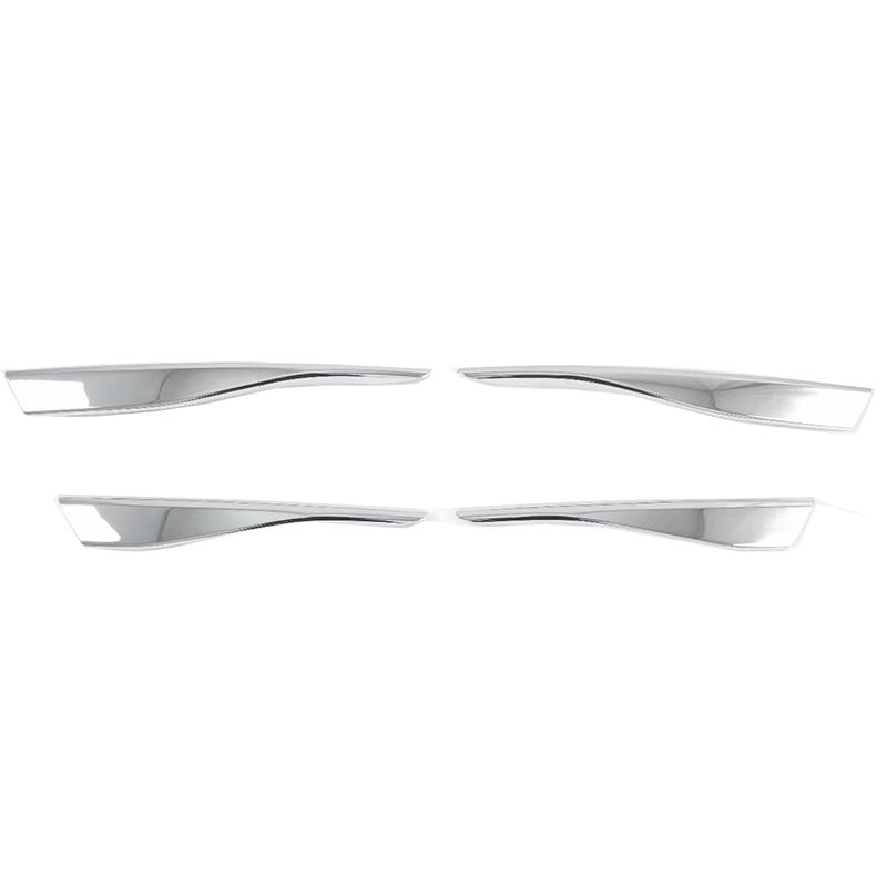 For Volkswagen Golf 8 MK8 ABS Chrome Eyelid Eyebrow Cover Fog Light Lamp Grill Frame Panel Cover Bezel Trim Styling