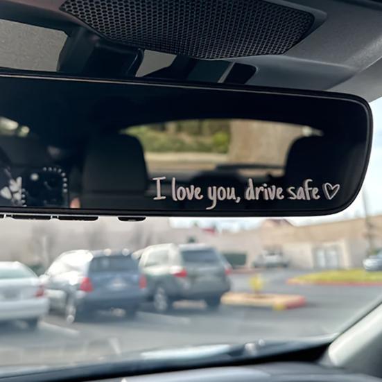 Наклейки I Love You Drive Safe на зеркало заднего вида виниловая наклейка для женщин водонепроницаемая декоративная наклейка на автомобиль аксессуары для автомобиля