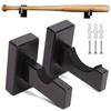 2Pcs with Screws Hockey Stick Stand Display Rack Bracket Wall Mount Hanger Baseball Bat Holder
