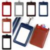 Carabiner Style Three Card Position Key Chain Card Bag ID Lanyard Name Tag Card Badge Holder