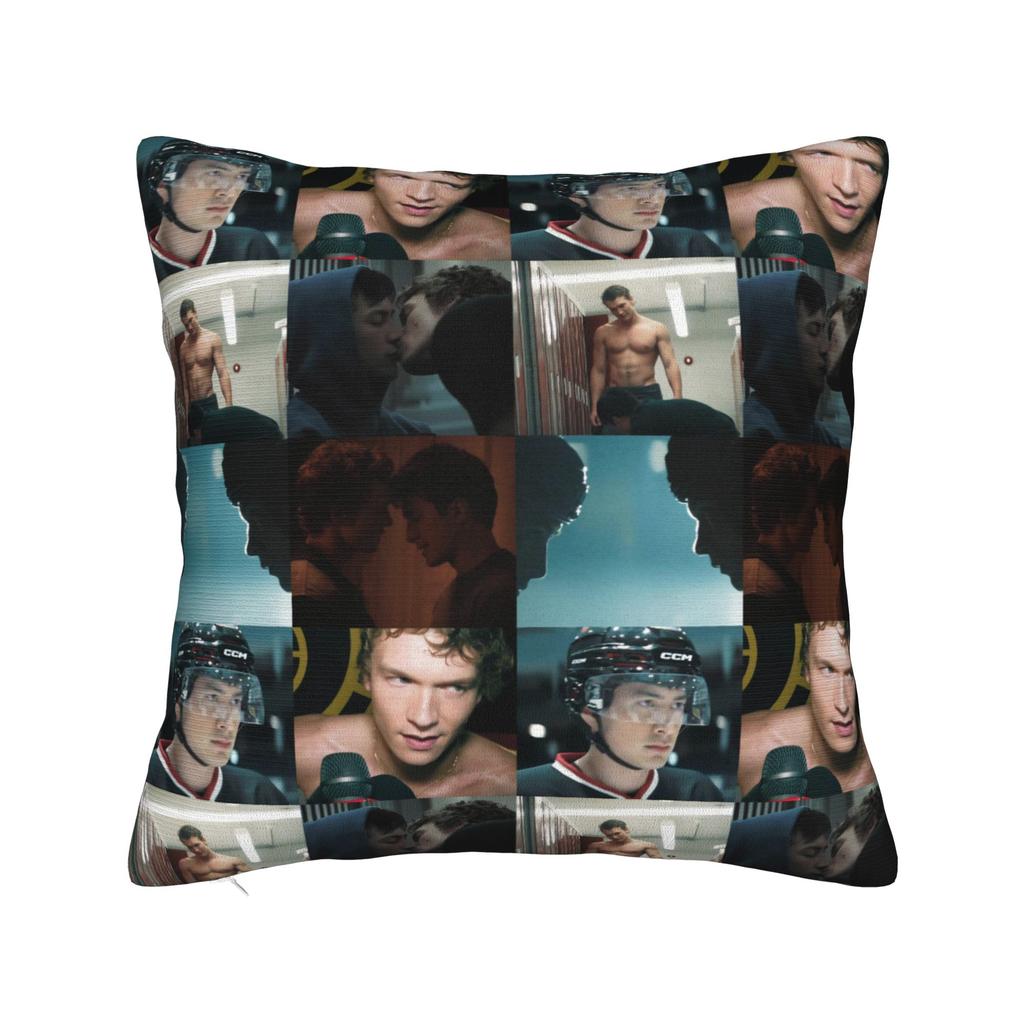 Heated Rivalry 21 Square Pillow Covers Polyester Car Cushion Case Cool Decor Pillowcase 45*45