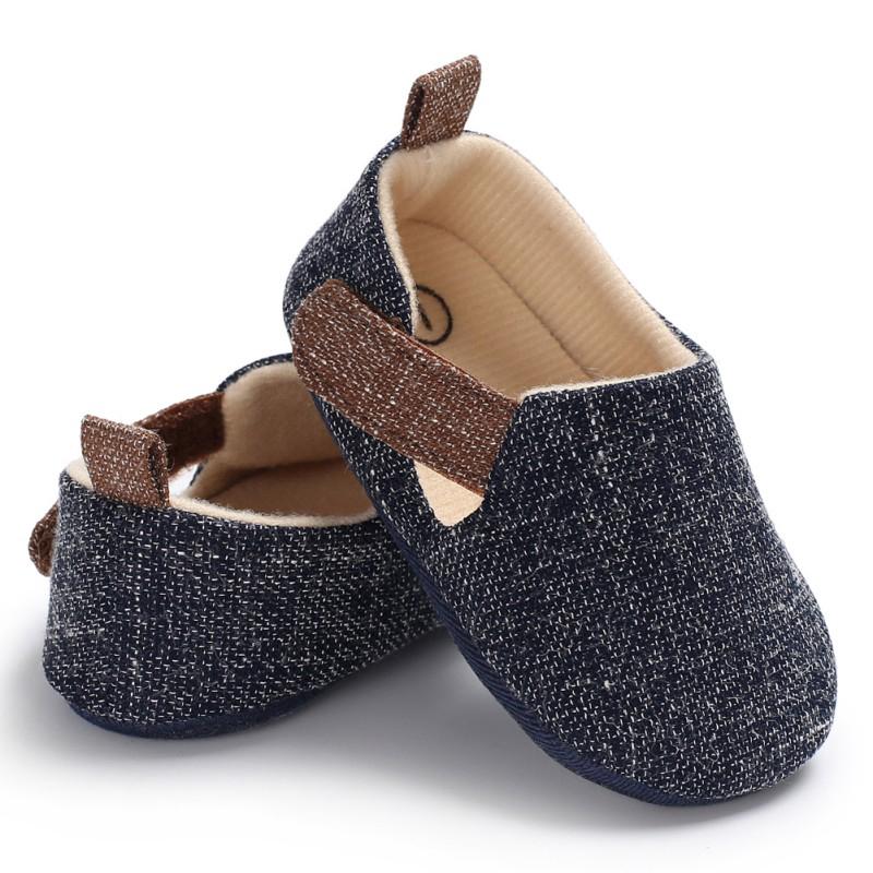 New Baby Boy Shoes First Walkers Spring Summer Soft Cotton Non-slip Toddler Shoes For Boys Girl Solid Color Infant Casual Shoes