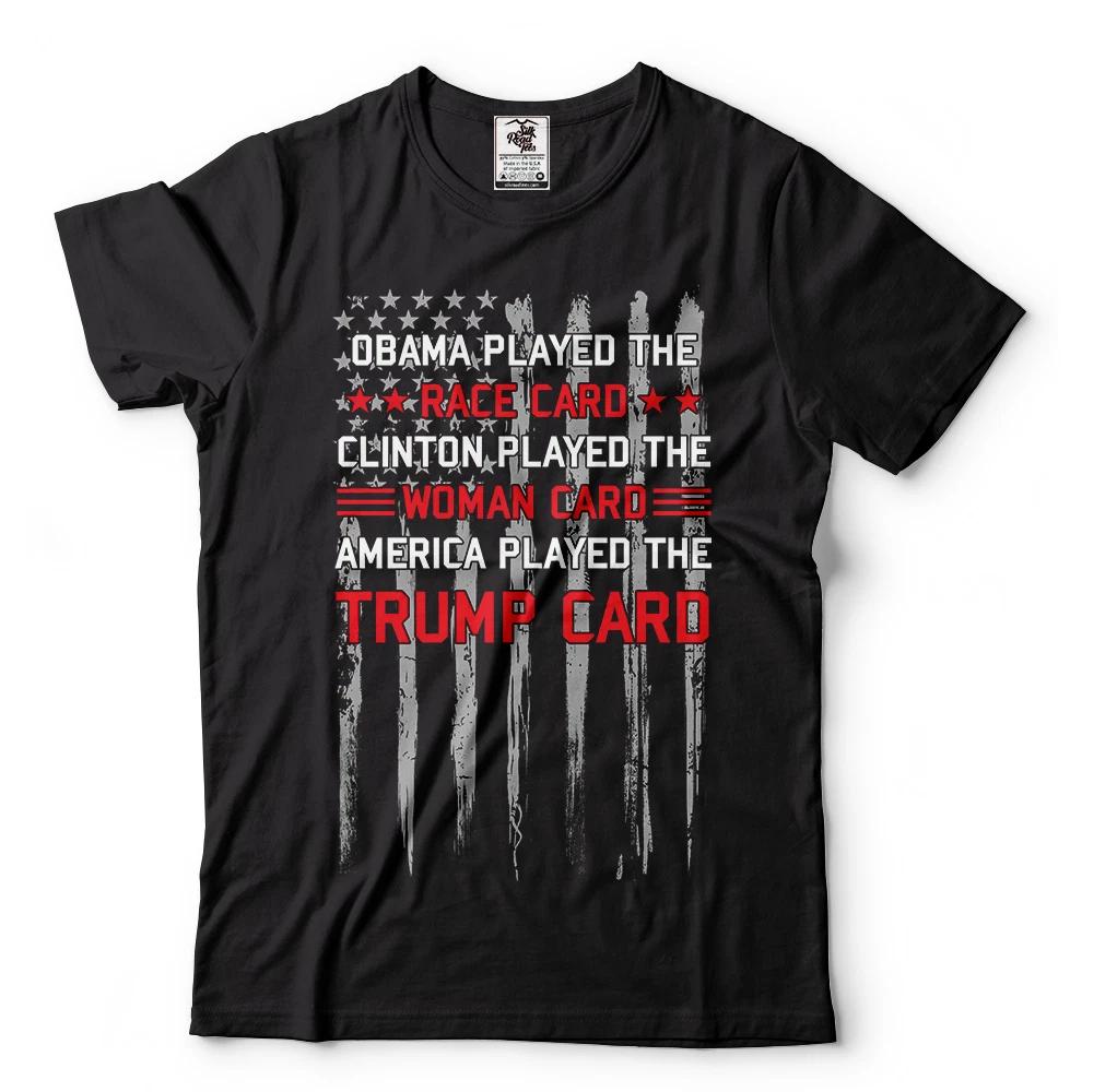 Race Card Woman Card Trump Card Mens Tee shirt Trump 2024 Election Mens shirt