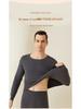 Arctic Fleece Cotton Men's Thermal Underwear Set: Lightweight Autumn/Winter Half-High Collar Top & Pants