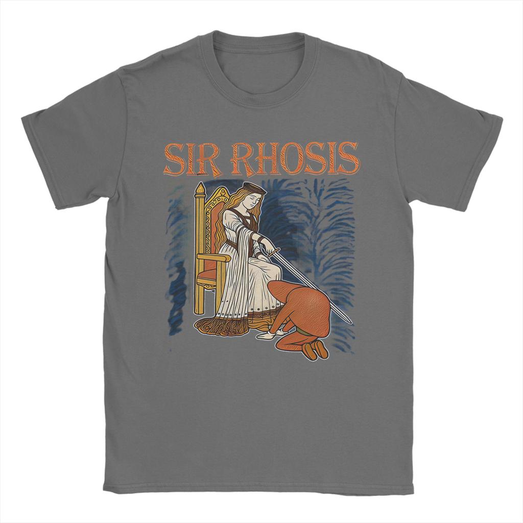 Unisex Sir Rhosis Medieval Funny Drunk Knight Meme Graphic T Shirts Cotton Tops Novelty Short Sleeve Crew Neck Tee Shirt