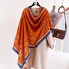 Hangzhou Silk Silk Scarf Autumn and Winter Shawl Two-purpose Thin Style Versatile Fashion New High-end High-end Exterior Matching