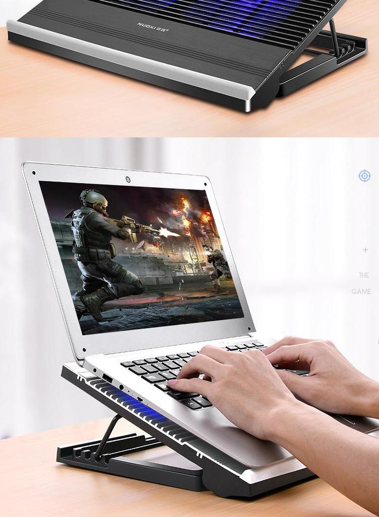 Регулируемая подставка для охлаждения ноутбука Nosi T10 - Алюминиевый сплав