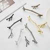 European Retro Black Branch Handle for Modern Kitchen or Wardrobe