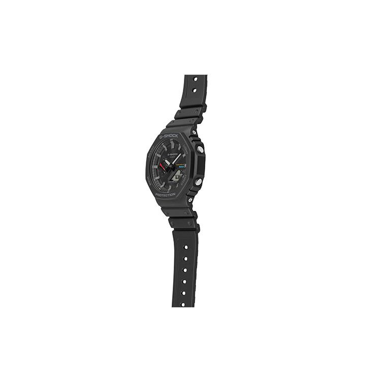 Casio G-Shock Классические Восьмиугольные Защищенные Спортивные Кварцевые Часы с Сердечником из Углеродного Волокна Ремешок из Смолы Унисекс Черные GA-B2100-1APR