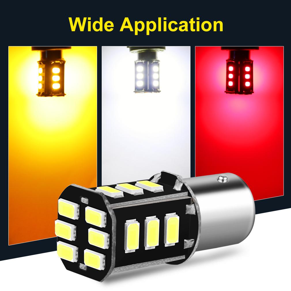 2 шт. P21W светодиодные лампы для автомобиля Py21W Led BAU15S BA15S BAY15D 1156 1157 P21/5 Вт автоматический указатель поворота задний стоп-сигнал белый красный желтый