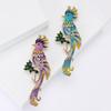 Fashion Alloy Enamel Parakeet Brooch Personality Creative Men'S And Women'S Suit Coat Corsage Ornament Pin