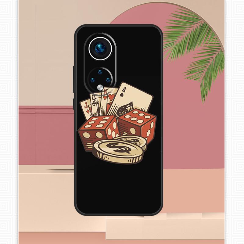 Кейс для покера в казино Лас-Вегаса для Honor Magic 5 6 7 8 Pro Honor 400 Lite 200 X9c X9b X9a X8b X8a X8c 50 70 90 Чехол