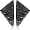 2PCS Side Window Louver Shutter Cover Trim For Honda Civic 11th + Carbon Fiber ABS Black