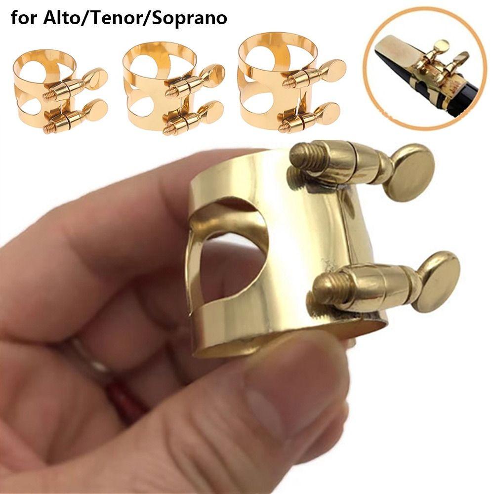1Pcs with Adjustable Screw Saxophone Mouthpiece Clip For Alto/Sub Alto/Treble Sax Saxophone