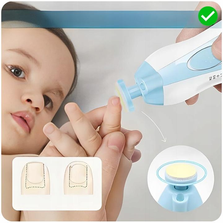 Electric Baby Nail File Clipper Set