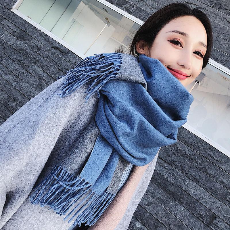 Women Plaid Scarves, Thickened Warm Scarves for Male and Female In Winter Warm Scarves