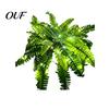 Maintenance Free Fake Greenery Lighted Artificial Fern Plant, Pre-Lit Faux with Warm LED Plants Lights String Lights, for Indoor Outdoor Home