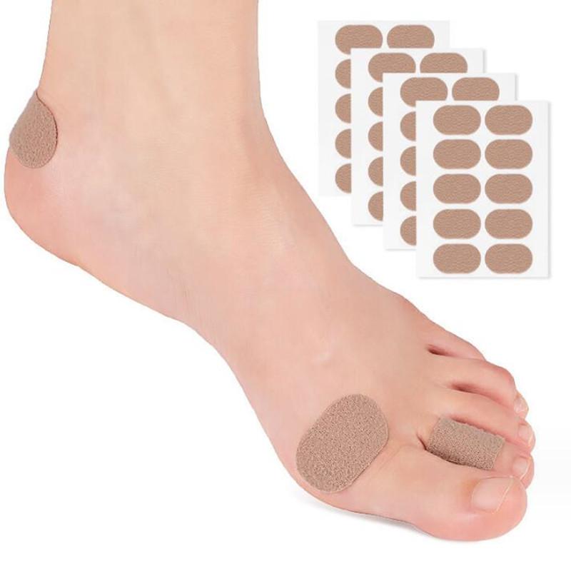 Фланелевые наклейки Пластырь для ног Мозоли Волдыри Овальные наклейки Защитные средства для ухода за ногами Самоклеящиеся антиабразивные пластыри Подушечки для предотвращения образования волдырей