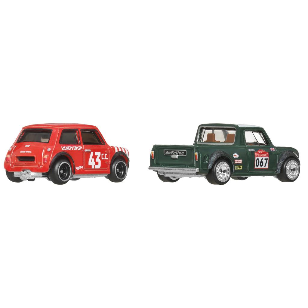 Hot Wheels Premium 2 Pack - Morris Mini / '67 Austin Mini Pickup Vehicle Игрушечная мини-машина от 3 лет и старше Multi JBK97