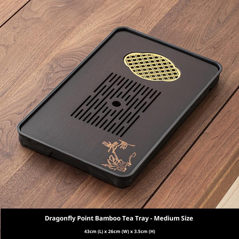 Gianxi Tea Tray Home-Use Small Luxury Tea Pouring Table Bamboo Tea Sea Tea Utensil Tea Saucer Tea Table