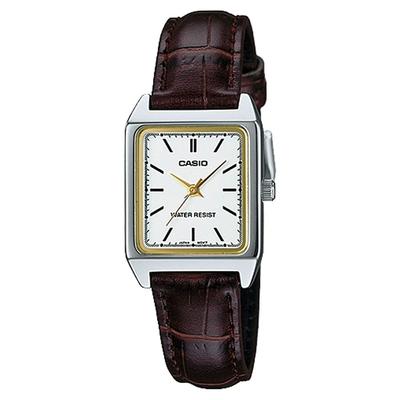 Женские кварцевые часы Casio белого цвета [Casio] LTP-V007L-7E2 [Товар]