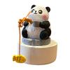 Fishing Animals Figurine Resin Panda Groundhog Capybara Statue Angler Animal Series Ornament