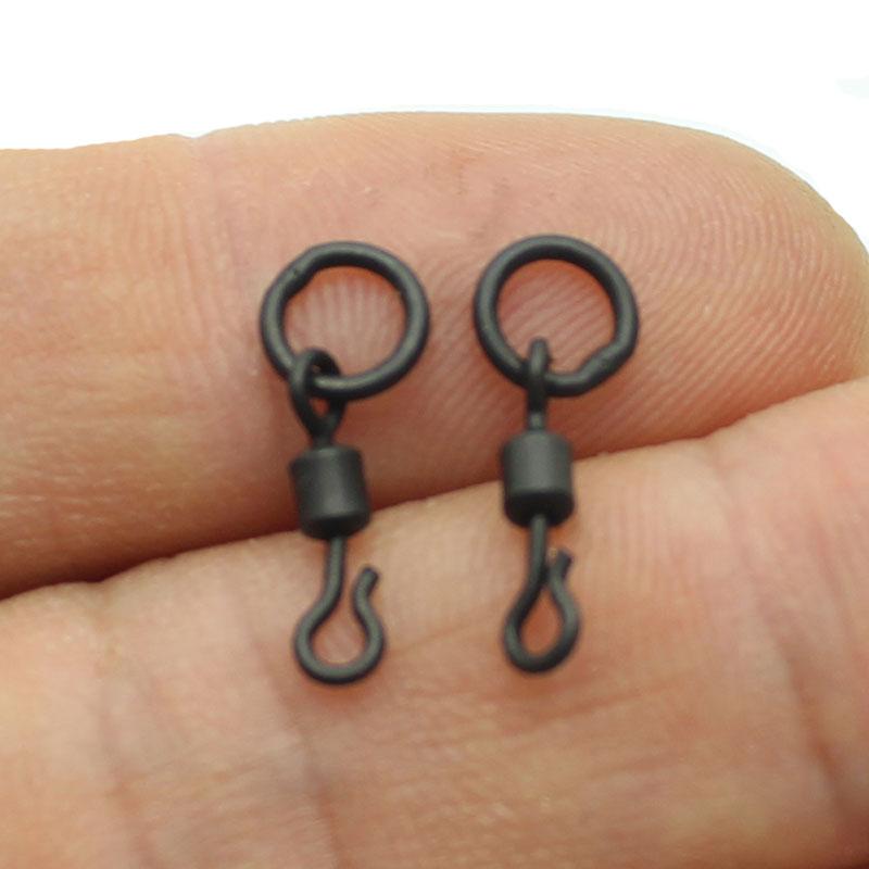 20pcs Spinner Swivel Ronnie Rig Size 11 Terminal Tackle Carp Fishing Ronnie Swivel Popup Carp Tackle Quick Change Swivels