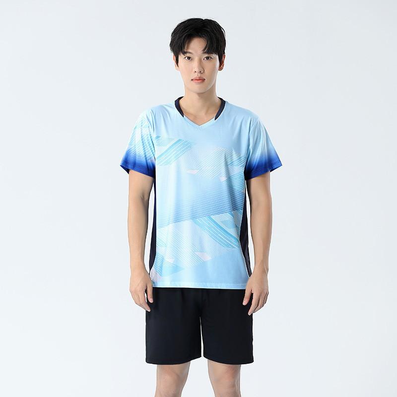 Womens Badminton Shirt Mens Table Tennis Top Quick-Dry Breathable Sport T-Shirt Running Gym Training