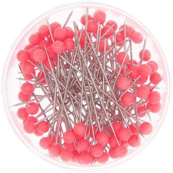 Épingles décoratives 3,8 cm - rose fluo