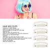 9 Teeth Hair Extension Clips Multipurpose 100pcs 32mm DIY Wig Clips for Hair Extensions White 32mm Snap Clips for Hair Extension