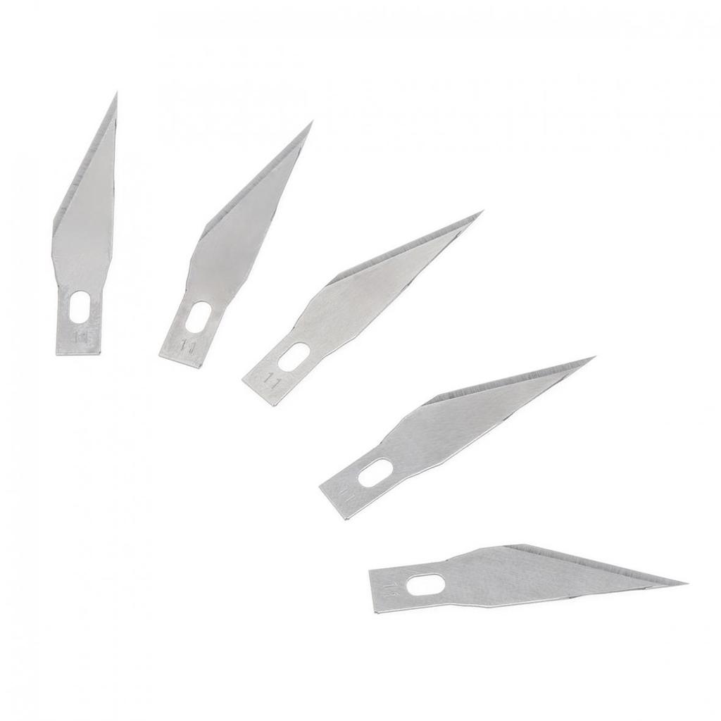 5 шт. 11 # лезвия из нержавеющей стали, лезвия для гравировки, сменные лезвия для резьбы по дереву, хирургический скальпель, ремесло