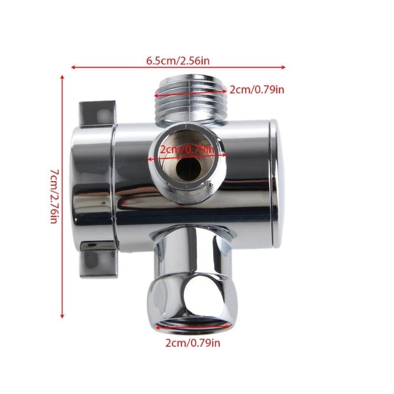 3 Way T-adapter for Valve For Toilet Bidet Shower for Head Diverter for Valve 1/