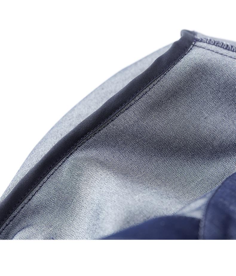 Женское синее джинсовое платье-рубашка для работы, стройнящее талию - Весенняя мода