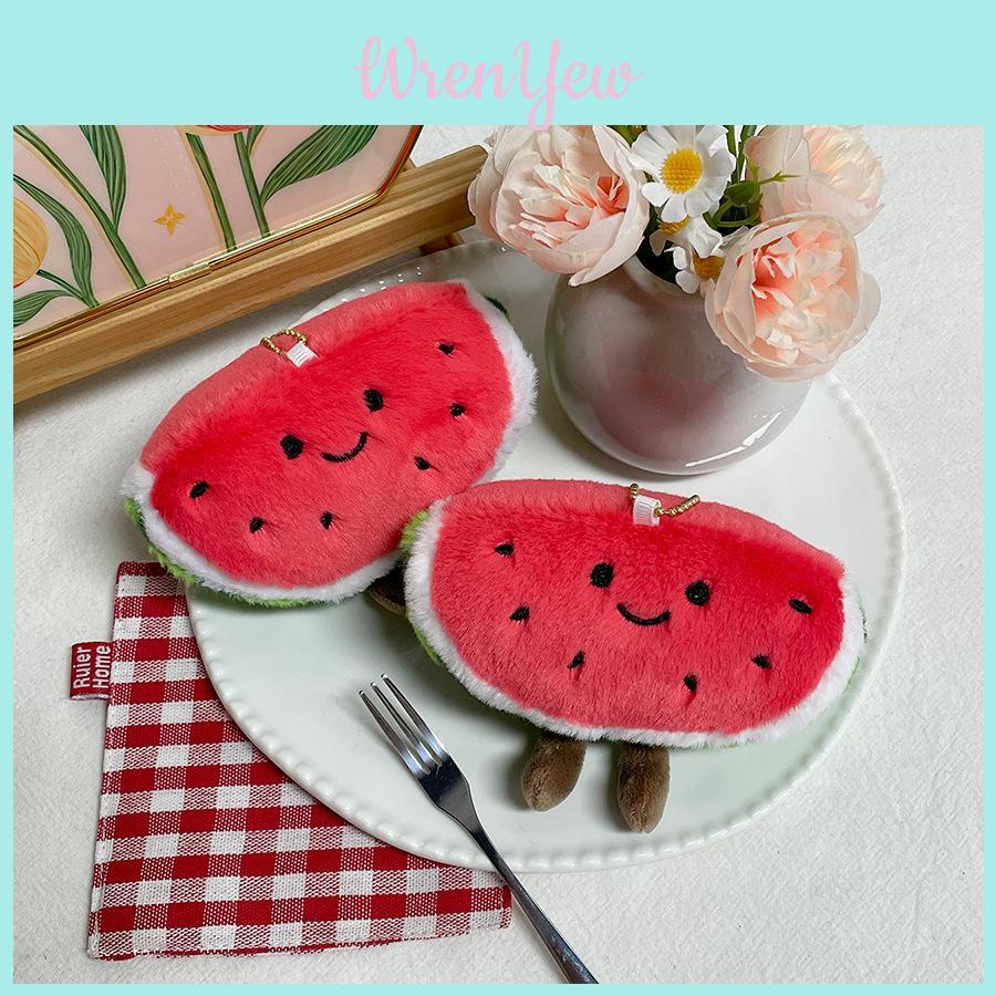 Watermelon Plush Figure Kids Gift Cute Fruit Hanging Doll With Short Plush Material For Children