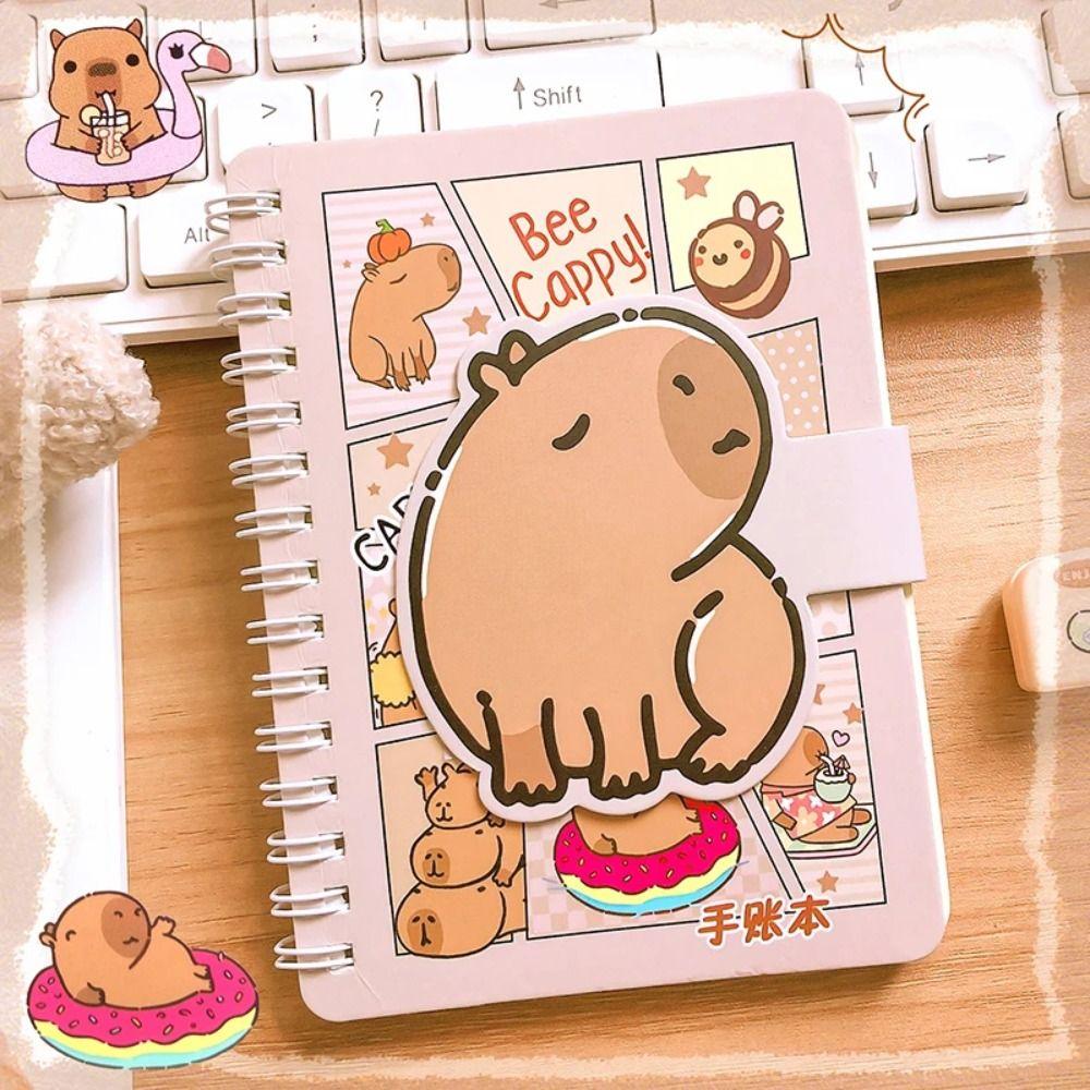 Многофункциональные блокноты с изображением капибары, планировщик, заметки, кавайный блокнот с капибарой, офисные аксессуары