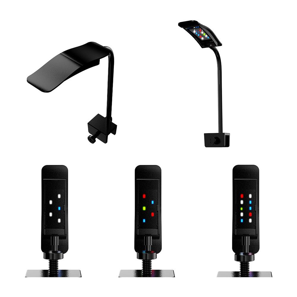 Светильник для аквариума из АБС-пластика, вращающийся на 360°, мини-светильник для аквариума с таймером, 6 Вт, светодиодная лампа USB для аквариума с 10 уровнями регулировки яркости