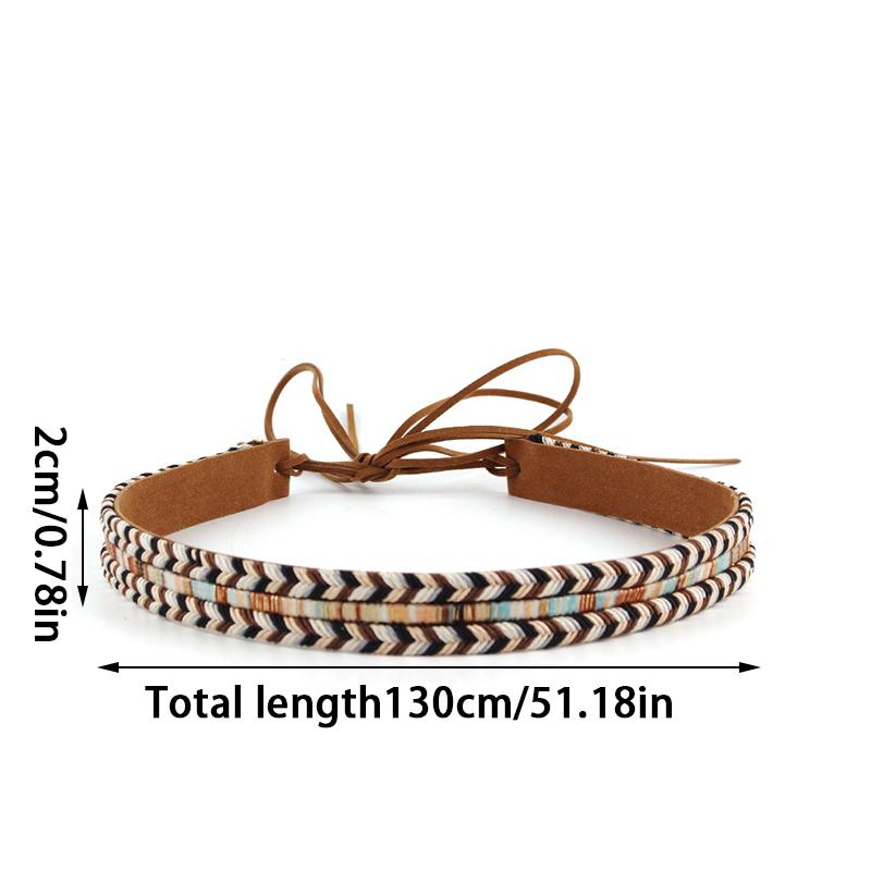 Men Women Hat Belts Braid Hat Bands Adjustable Cowboy Hat Accessories Classic Cowboy Hat Bands
