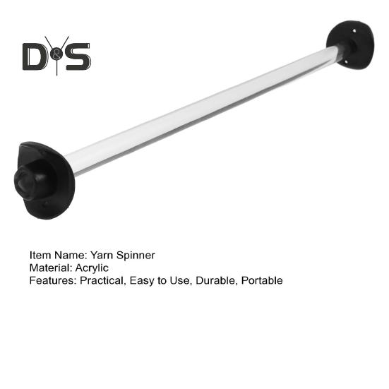 Акриловый держатель пряжи для вязания крючком с чехлами, портативный, легкий, легко собираемый держатель пряжи, вращающийся, креативный держатель клубков пряжи, диспенсер