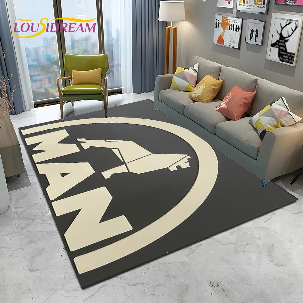 Man Truck Logo Series 3D Печать HD Ковер Ковер для Дома Гостиная Спальня Диван Коврик Декор, детский коврик Нескользящий напольный коврик
