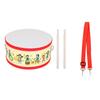 Cartoon Pattern Wood Drum Early Educational Musical Percussion Instrument with Drumsticks for Kids Children Baby Gift