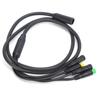 Waterproof 1T4 Electric Bike Cable Harness Gear Sensor Extension Cable for BAFANG BBS01 BBS02 Mid Motor