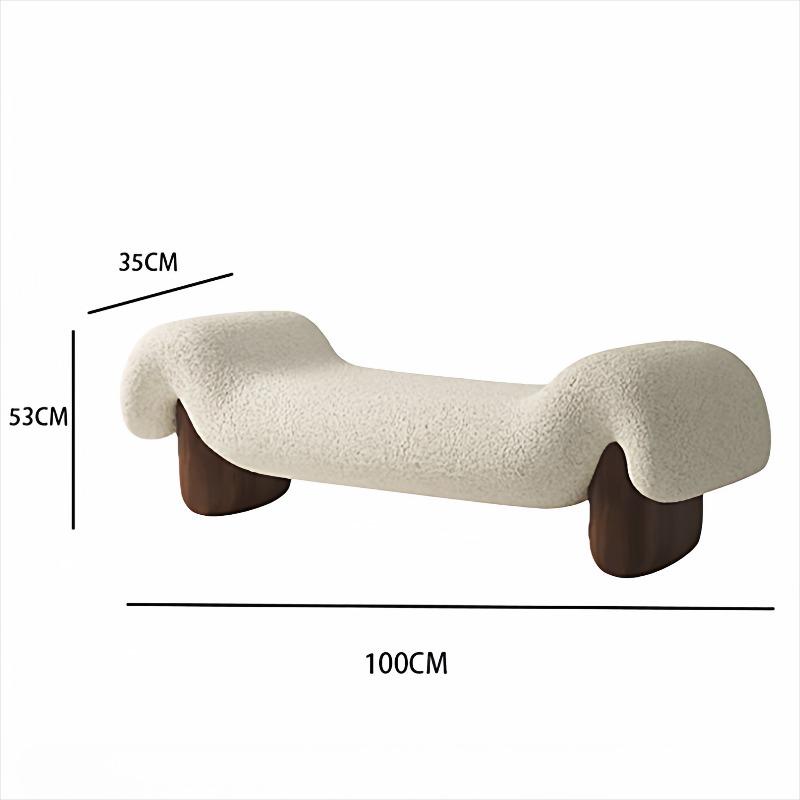 Wooden Shoe Changing Stool Retro Stools Relaxing Decorative Bedroom Low Stool Aesthetic Luxury Living Room Mid Century Stools