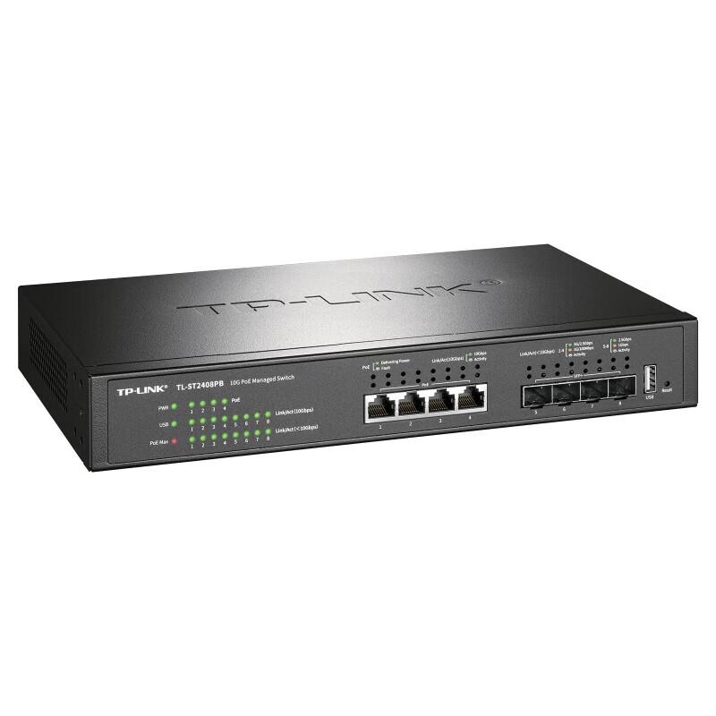 TP-LINK TL-ST2408PB 8-Port 10G Cloud Managed PoE Switch CN plug (adapter included)